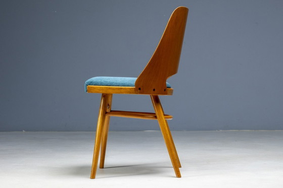 Image 1 of Juego de cuatro sillas de comedor, Radomír Hofman, años 60, Checoslovaquia