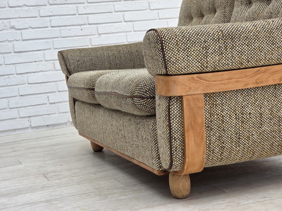 Image 1 of 1970s Danish 2-Seater Sofa, Original Condition, Furniture Wool, Bentwood