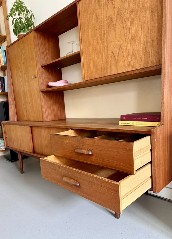 Beautiful Vintage Design High Board / Wall Unit – VDE Bergmeubel – Teak Wood – 1960s (photo 5 of 8)