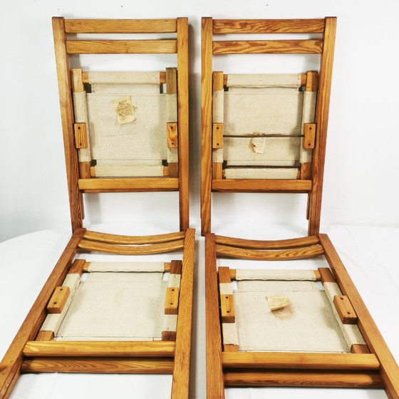 Image 1 of Set klapstoelen Bialskie Fabryki Mebli Biała Podlaska jaren 70
