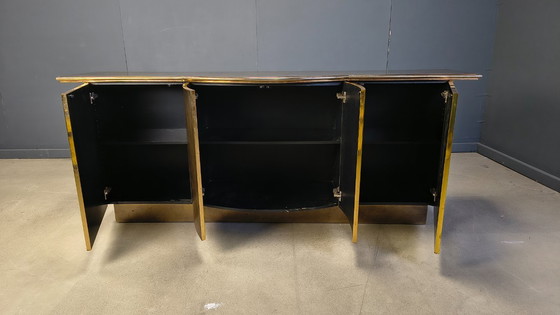 Image 1 of Messing-Anrichte von Belgochrom, 1980er Jahre