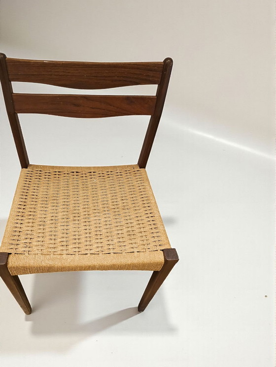 Image 1 of Mid Century Teak Esszimmerstuhl Mogen Kolds Made in Denmark 1960er 