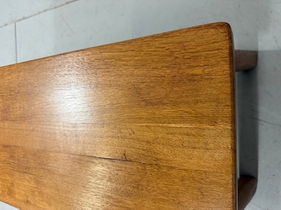 Image 1 of Tavolini impilabili in rovere biondo rustico brutalista mimiset