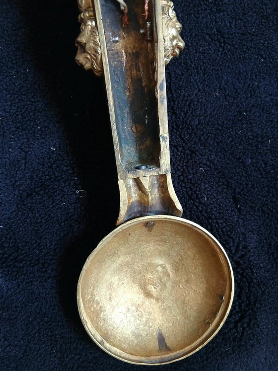 Rara Applique 1° Impero Bronzo Massiccio Sfinge Egizia – Bronze, Glass (photo 14 of 16)