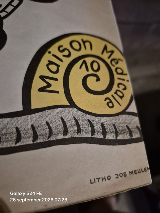 Poster Vintage Maison Medicale Louvain – Janssen Pharmaceutica, Paper (photo 5 of 7)