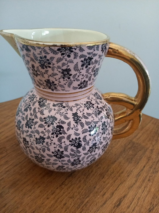 Image 1 of Seltener Raymond Chevalier für Boch Frères Krug – Design der 1930er Jahre
