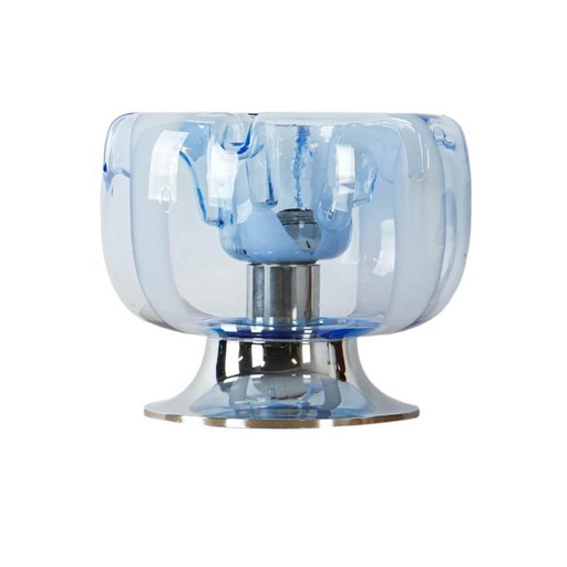 Lampe de table, verre de Murano, design italien, années 1970, fabriquée en Italie