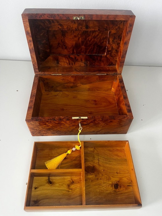Magnifico e ampio portagioie in radica di tuia – Lavorazione artigianale di lusso – Oggetti decorativi, Wood (photo 10 of 16)