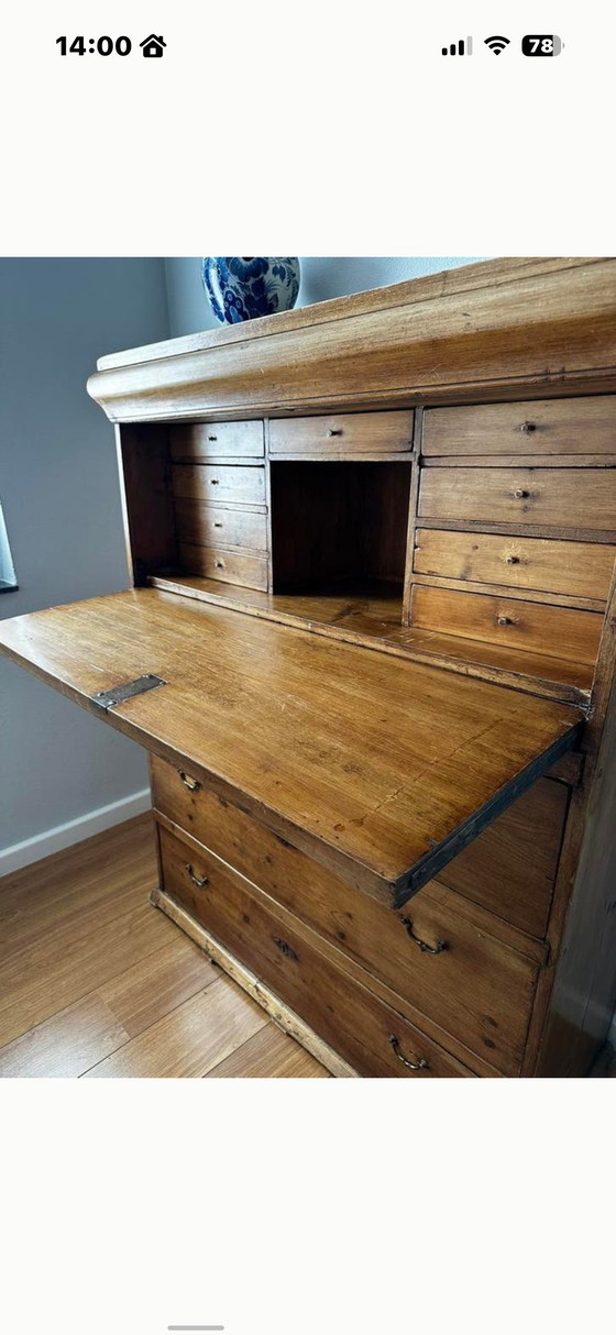 Image 1 of Prachtige antieke/vintage secretaire/kast