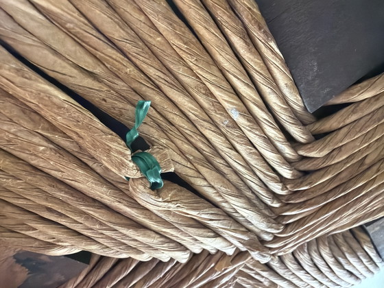 Due sgabelli da bar francesi in stile brutalista 🤎 – Rattan, Wood (photo 9 of 9)