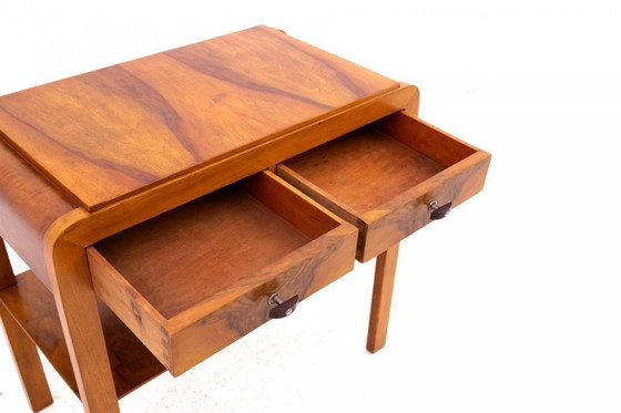 Image 1 of Mesa auxiliar Art Déco, Polonia, años 30.