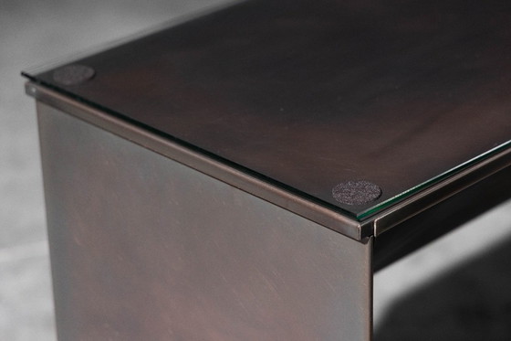 Image 1 of Consoletafel van gepatineerd brons van Belgochrom, België, jaren 70