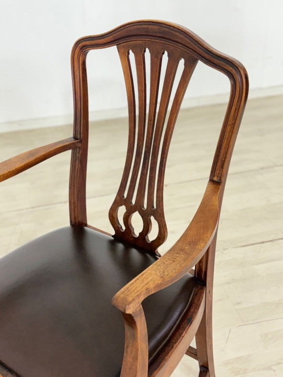 Image 1 of Art Nouveau desk chair, armchair, antique chair circa 1920