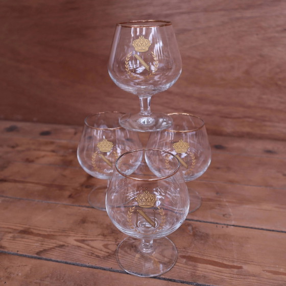4 grandi bicchieri da Cognac antichi NAPOLEON – Bicchieri e caraffe, Crystal, Glass, Vintage (photo 7 of 7)
