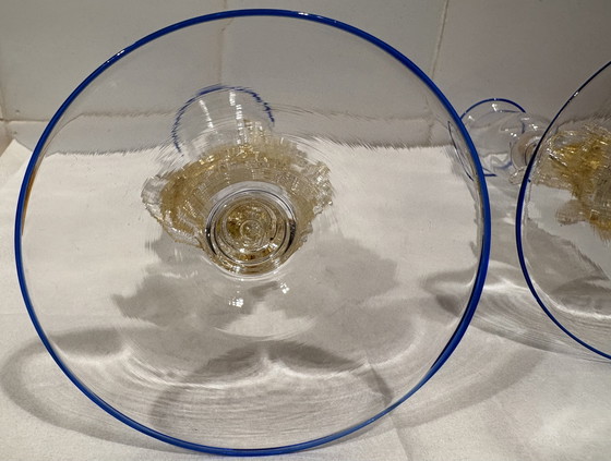 Image 1 of 2 Vintage Italian Murano candlesticks