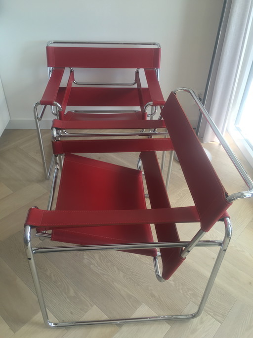 2x Marcel Breuer B3 Wassily-Stoel