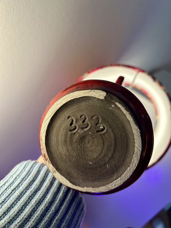 Image 1 of Zomerlamp geschikt voor buiten - gemaakt van een vaas uit het midden van de vorige eeuw, hergebruikt