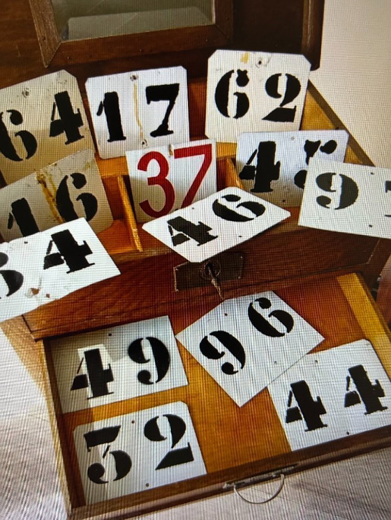 Image 1 of House numbers, Vintage '60s, '70s, and '80s metal with coating. Patina: yes