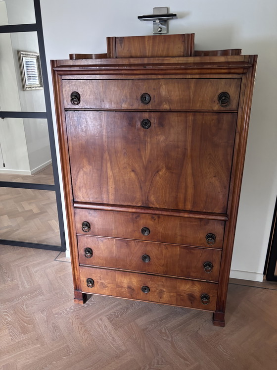Escritorio secreter de madera de cerezo de 1830. – Metal, Wood (photo 2 of 14)