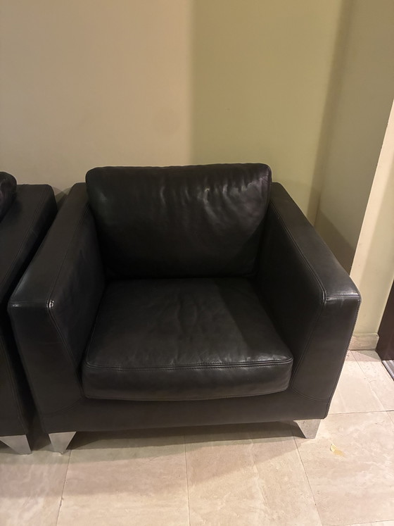2 Leather Armchairs - Brand: Machalke – 2 seaters (photo 9 of 9)