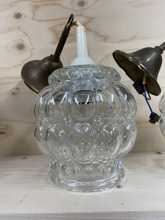 Image 1 of Set of Helena Tynell, bubble-style pendant lamps, retro, circa 1970, Finland