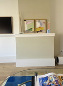 Diptych Abstract Paintings 30 x 40 Including Frame