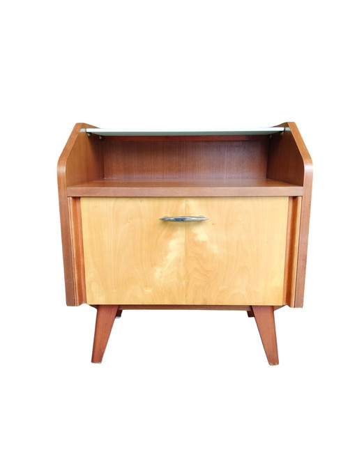 Ensemble vintage de 2 tables de chevet, 1960s