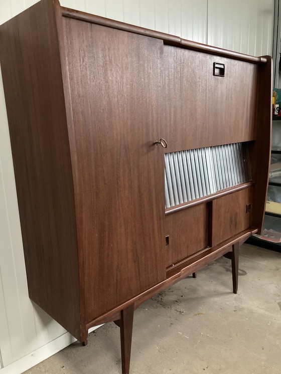 Image 1 of Vintage Mid - Century Teak Wall Cupboard