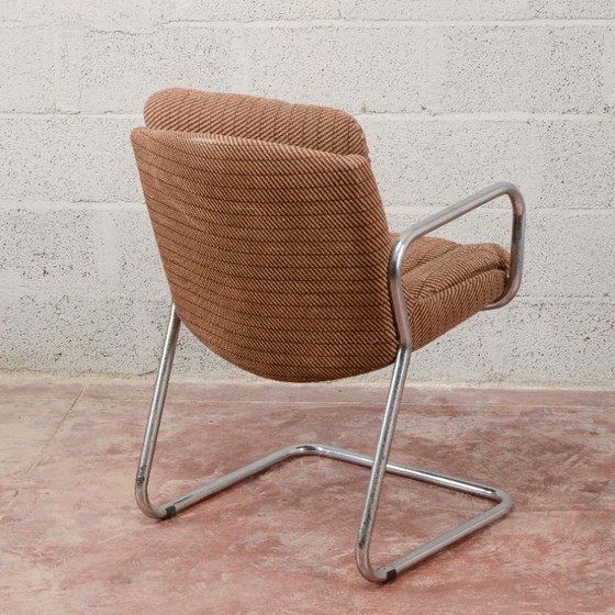 Vintage Armchair 70s – Textile, Chrome (photo 5 of 9)