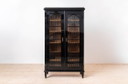Vitrine Biedermeier noire, Autriche, Mid Century