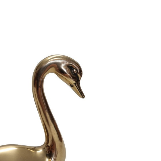 Image 1 of Cisnes de latón Hollywood Regency