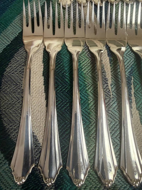 Original BSF Besteck-Set Englisch Chippendale – 156 Teile – 800er Silber – Top Zustand (photo 10 of 12)