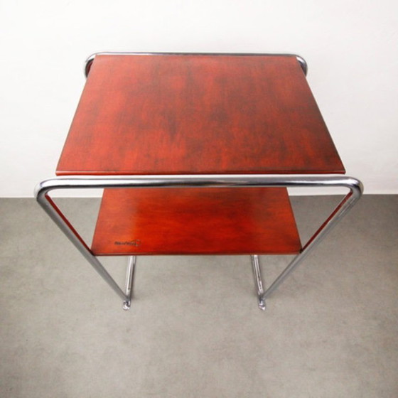 Image 1 of Tavolo Bauhaus in cromo di Marcel Breuer "Carmin piccolo"