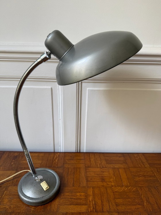 Image 1 of Lampe d'atelier en métal industrielle - Style Karl Lang, années 50/60