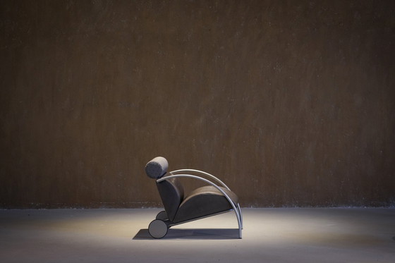 Image 1 of Vintage COR Zyklus Loungestoel en Ottoman van Peter Maly, Duitsland jaren 1980