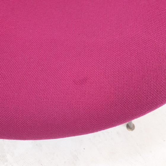 Image 1 of Vintage Orange Slice fauteuil in nikkel en fuchsia wol van Pierre Paulin voor Artifort, 1960