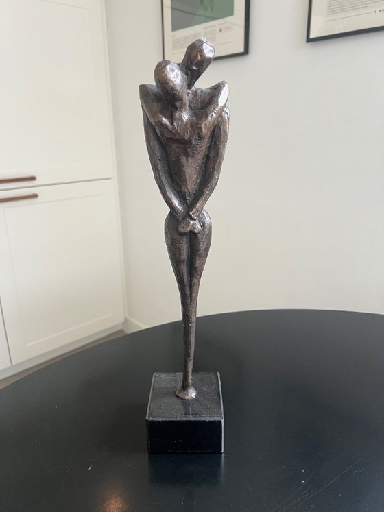 Bronze sculpture “The Kiss” by Jos Gielen – Marble (photo 2 of 6)