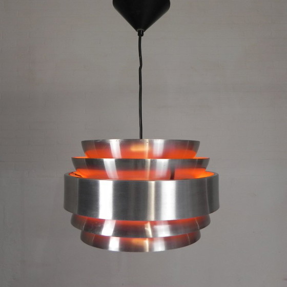 Vintage aluminum Pendant lamp Lakro Amstelveen, 1960s – Aluminium (photo 12 of 15)