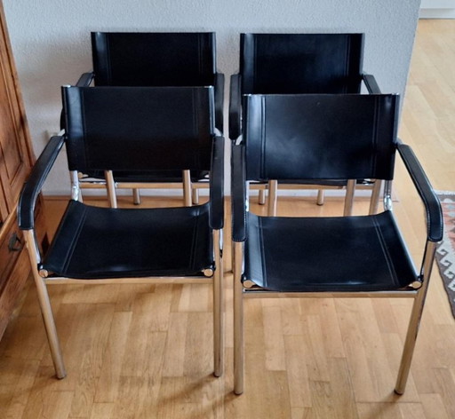 4 sedie da pranzo di design in stile Bauhaus