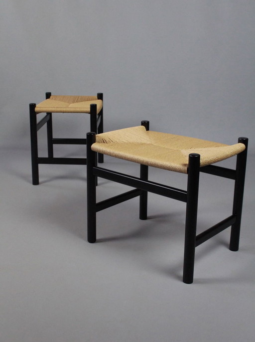 2x sgabelli Hans J Wegner Carl Hansen &amp; Son CH53