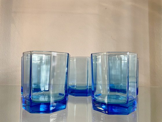 Image 1 of 5 bicchieri da whisky ottagonali