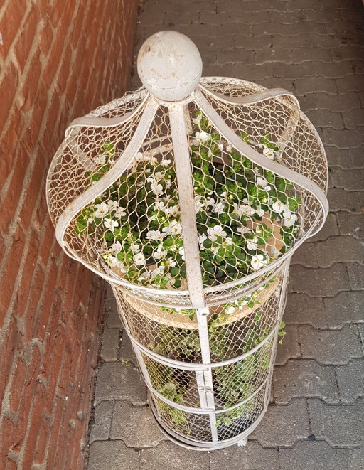 Large Vintage Italian Iron Bird Cage