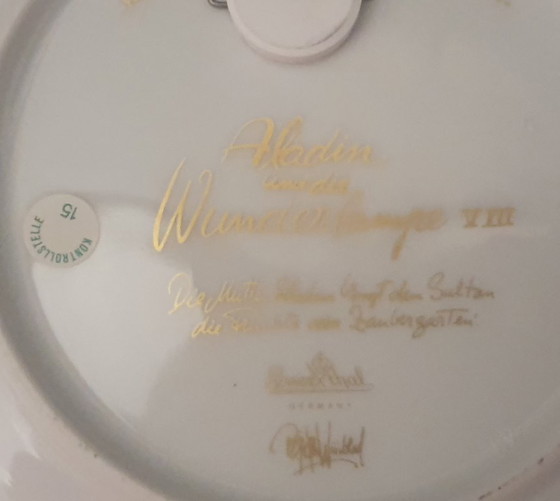 Image 1 of 4x Assiettes de collection Rosenthal Aladin Ligne studio Bjørn Wiinblad + livret