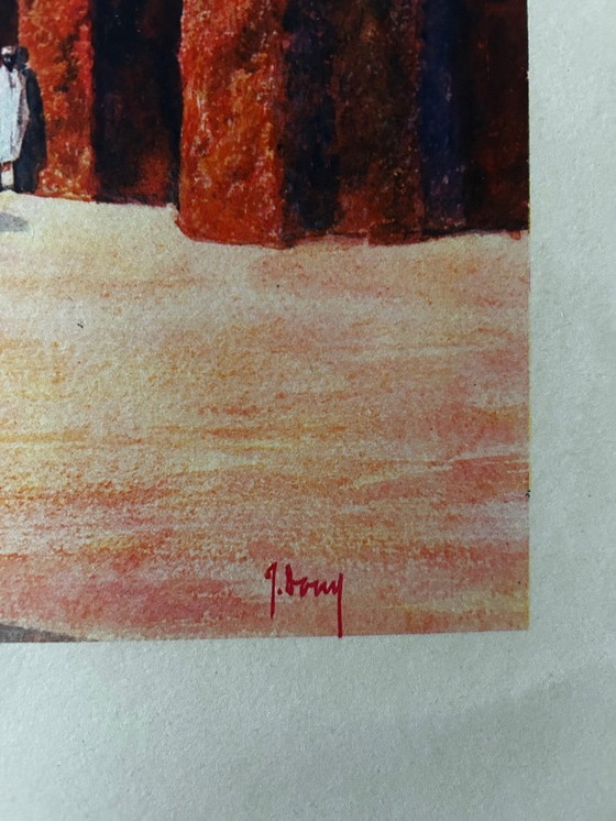 Image 1 of Orientalistische Lithografie, 1950