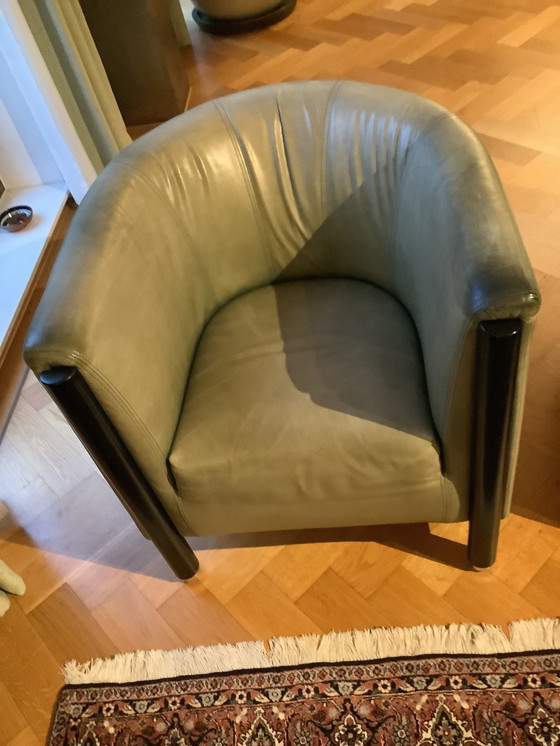 Image 1 of 2x Jan Des Bouvrie fauteuil cuir