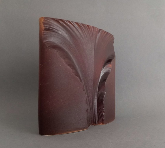 Image 1 of IDEA Industrial Arts Company modernistische/brutalistische vaas 1985 ontwerper Mária Viglási