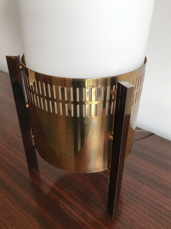 Large Stilnovo Table lamp, 1950s – Brass (photo 12 of 14)
