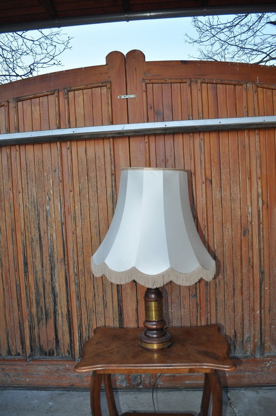 Lampada da tavolo ungherese vintage – Lampade da tavolo, Legno, Ottone (photo 2 of 6)
