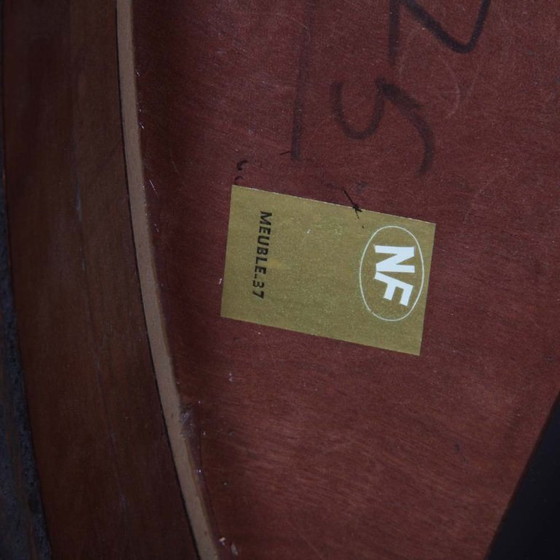 Image 1 of Ronde uitschuifbare houten eettafel geproduceerd door Monopoly, 1970