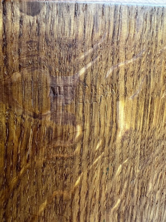 Image 1 of Dienblad van massief teakhout uit de jaren 60 van A. Lervad & Søn, Denemarken - Gesigneerd